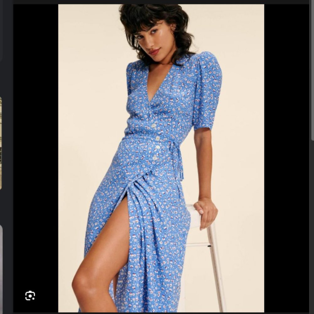 Rouje Gabin Dress in Myosotis Bleu